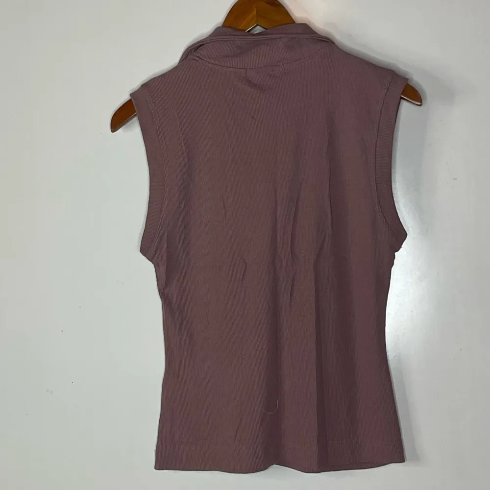Re_styld Collared Tank Top Size 0 Purple - Image 2