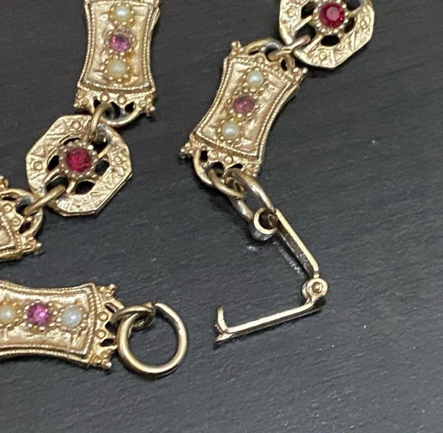 Vintage Unsigned Sarah Coventry Victorian Revival Gold - Image 11