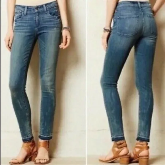 Anthropologie Pilcro and the Letterpress Stet Distressed Raw Hem Jeans - Image 2