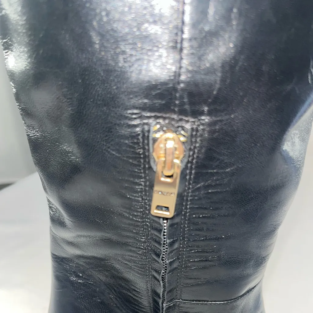 Coach Black Leather Knee High Brigitte Boots Size undefined - Image 8