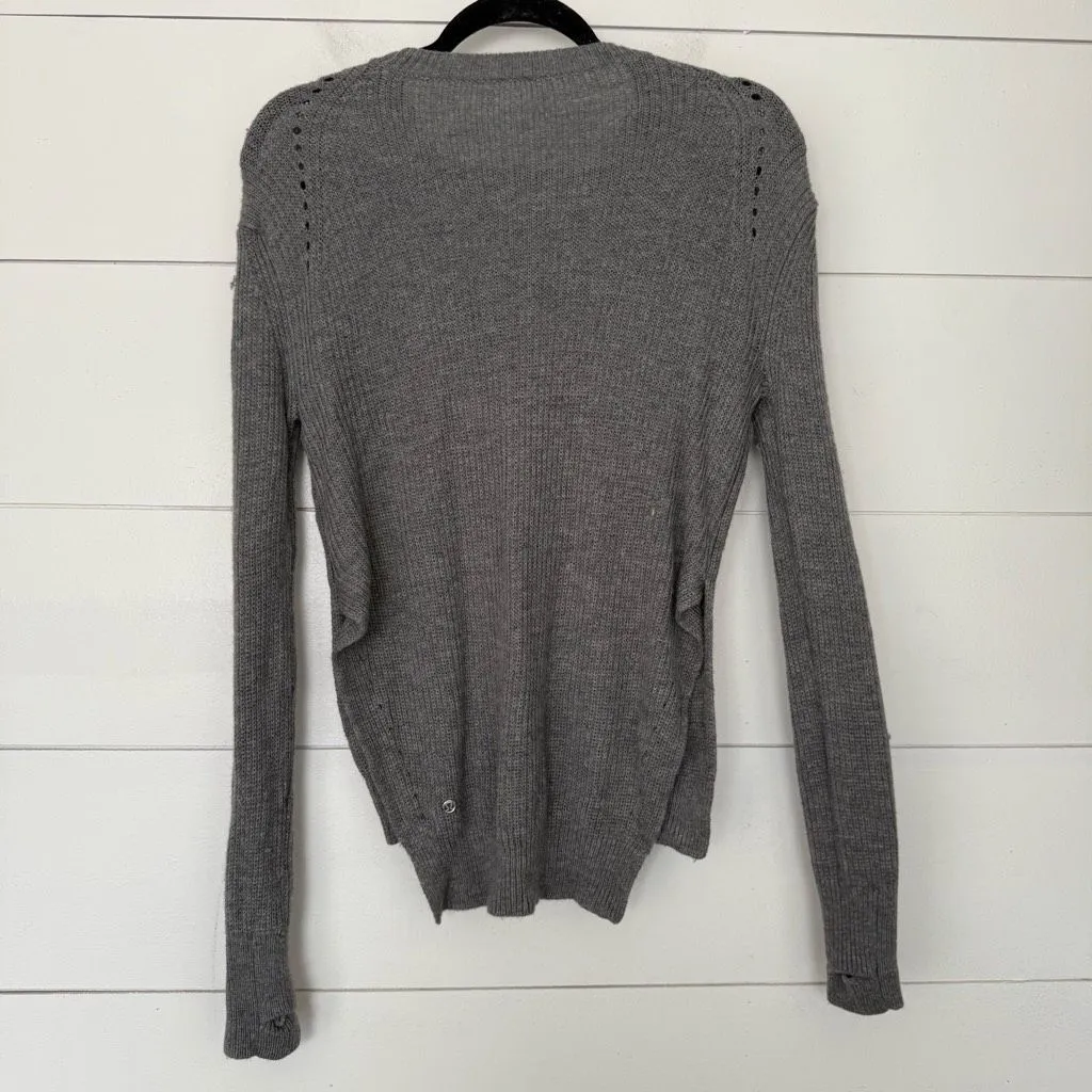 Lululemon Women’s Small Grey Seva Merino Wool Sweater - Image 2