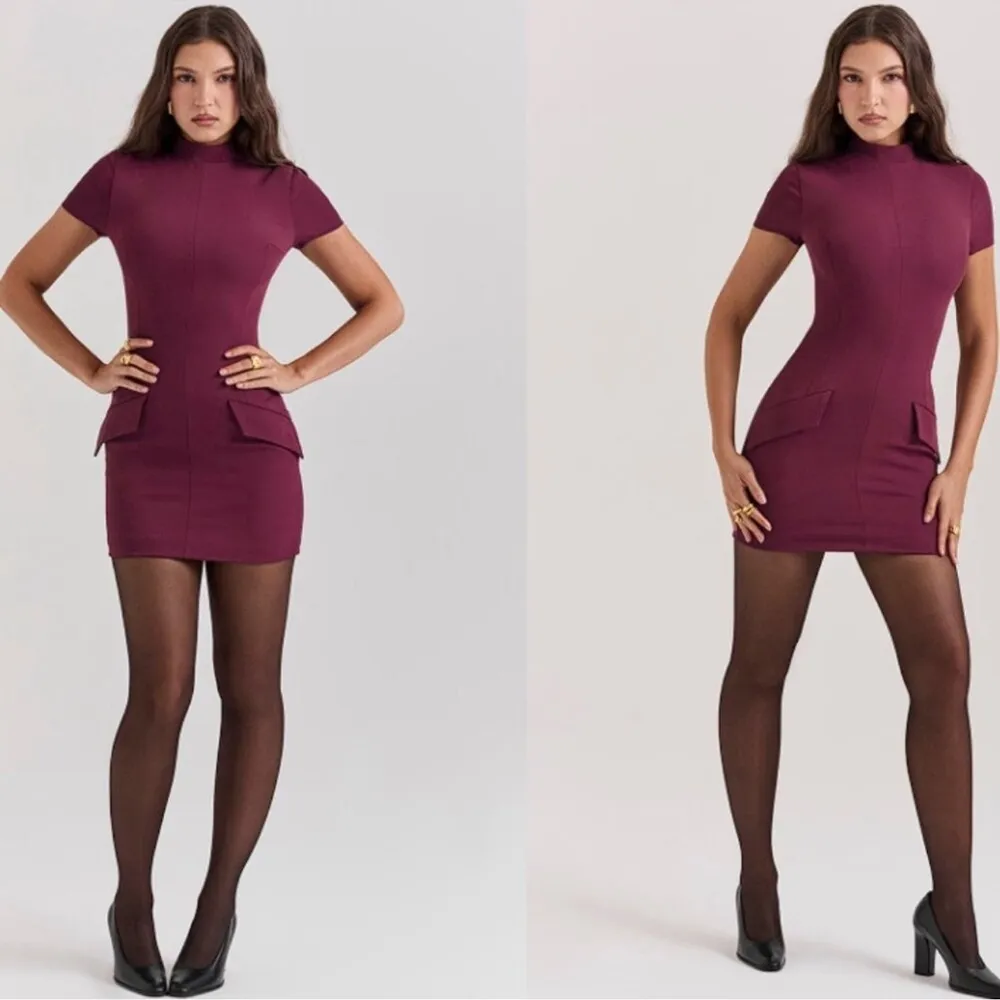 NWOT HOUSE OF CB Alia Mulberry Mini Dress sz XL - Image 4