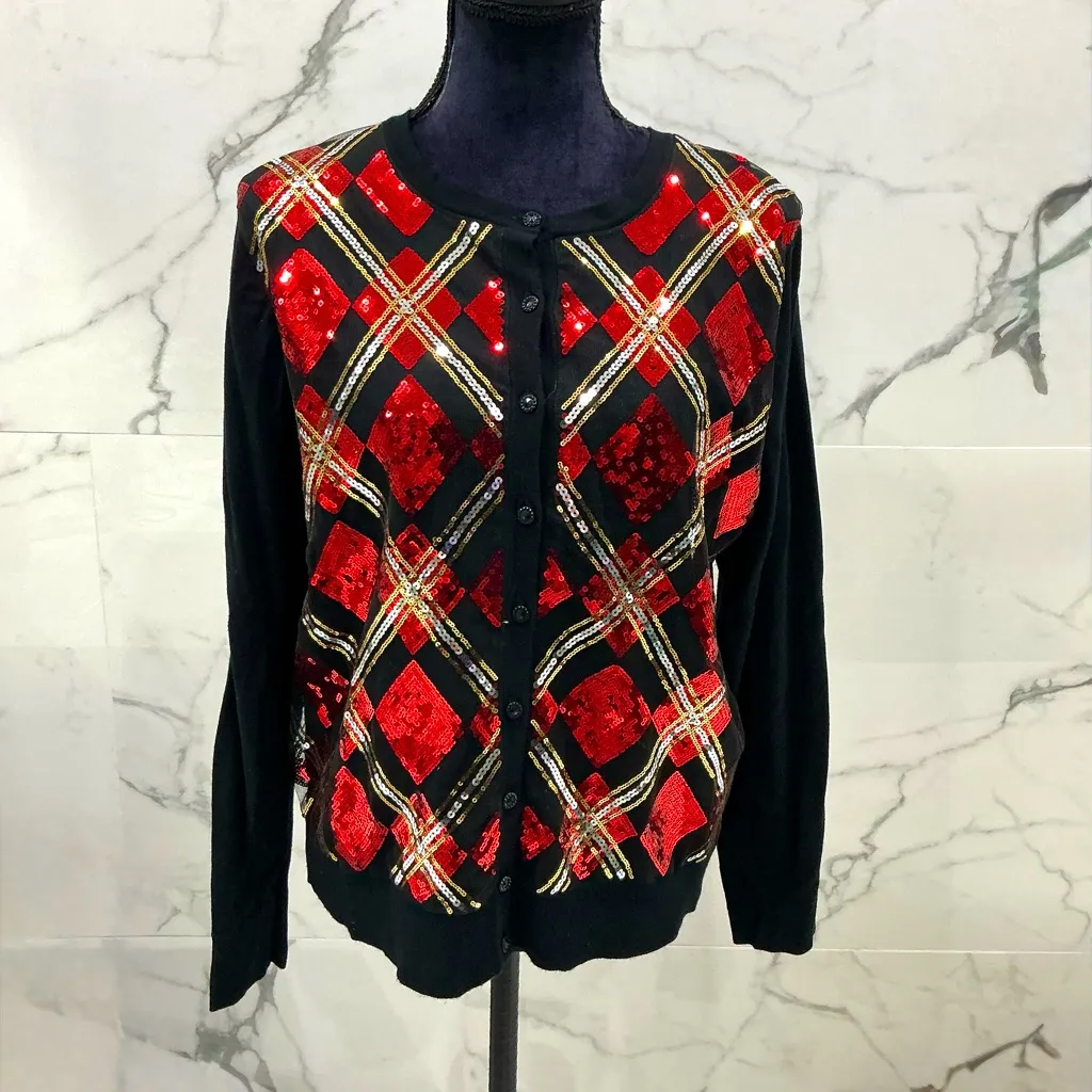 Dressy sequined sweater for holidays🎄 - Image 3