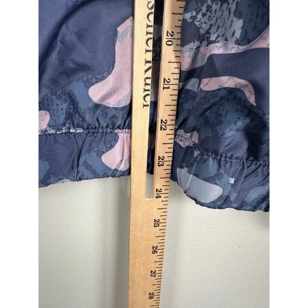 Reebok Jacket Women Medium Multi-Colored Long Sleeve Stretch Waist Camo Athletic - Image 8