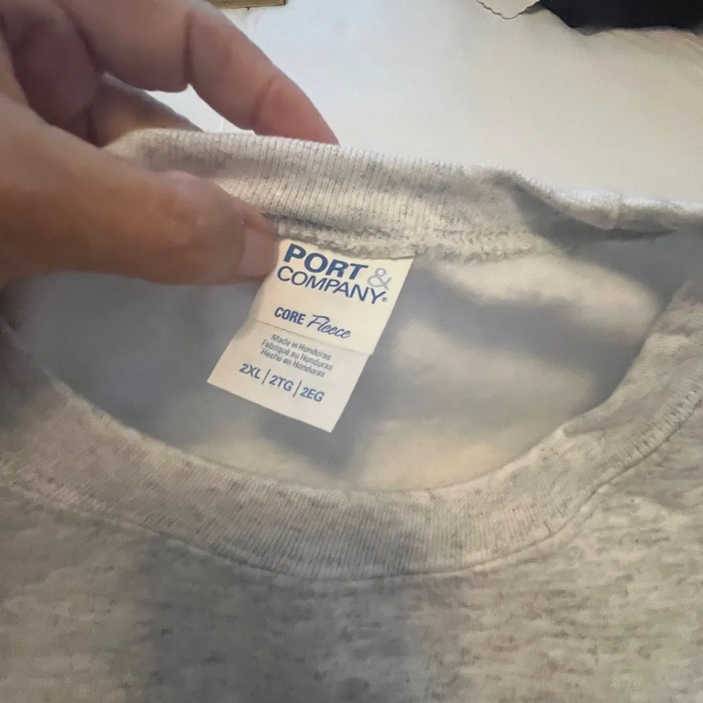 Christmas Sweatshirt “It’s Either Setial Killer Movies…”. Size 2XL. NWOT Gray - Image 2