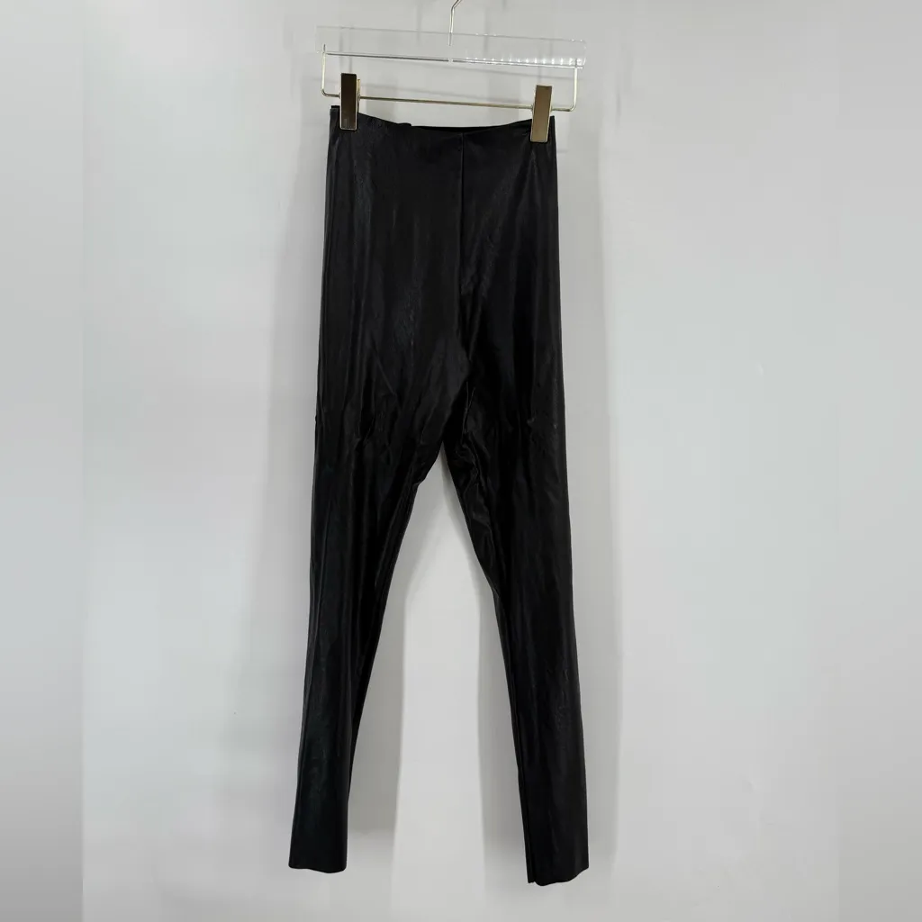Commando faux leather black‎ leggings size medium - Image 5