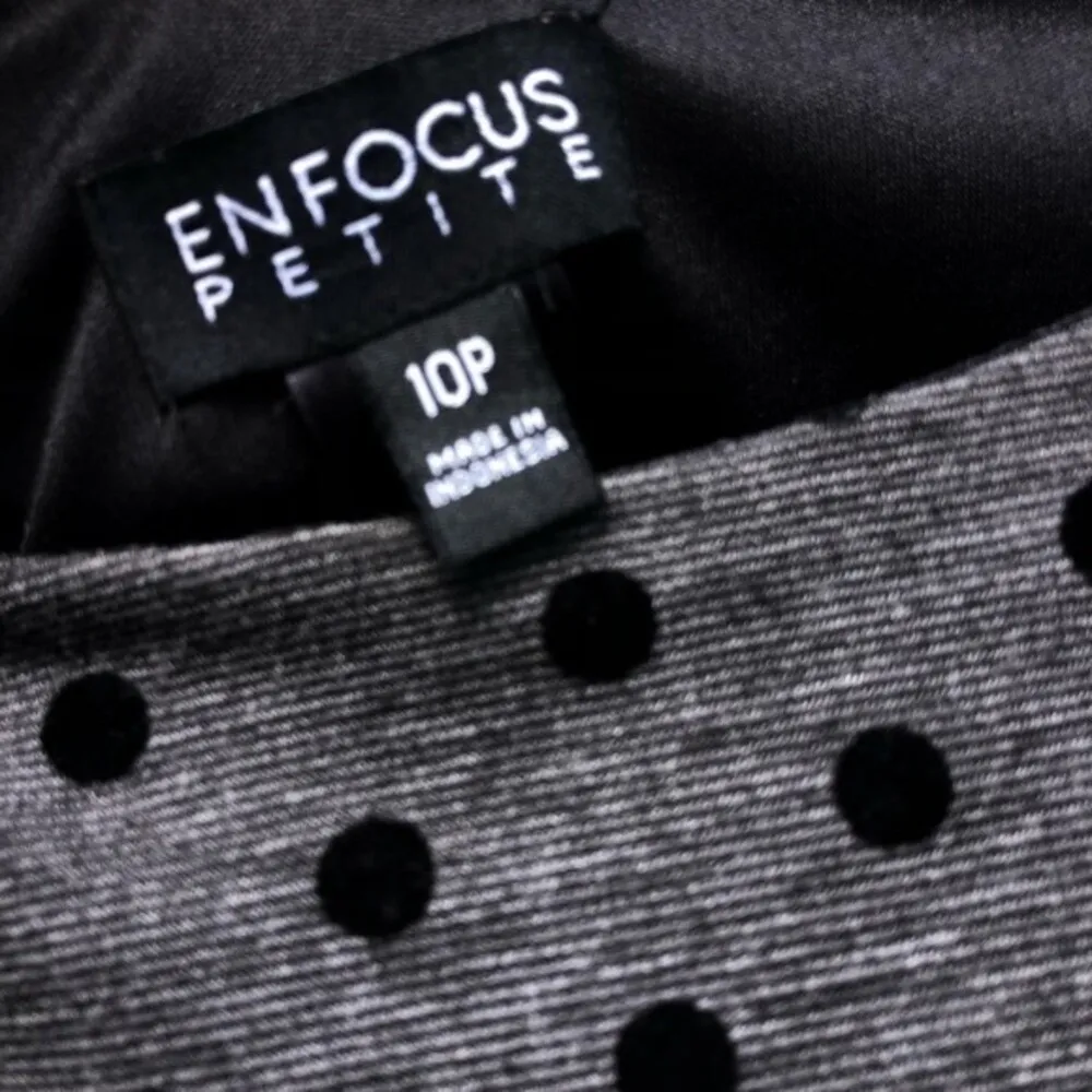 Womens Sleeveless Polka Dot Sheath Dress Black Grey Zip Neck Career - Image 6