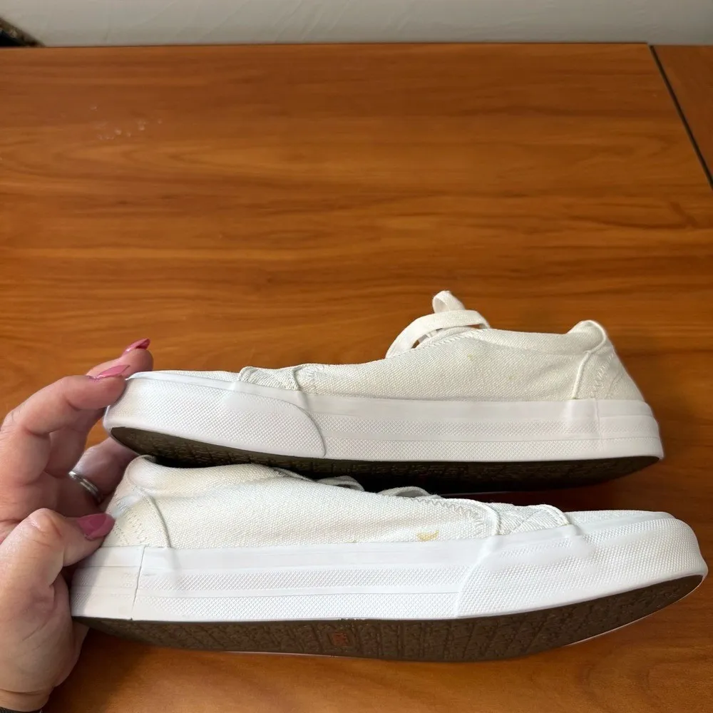 Täos Plim Soul Canvas Sneaker Lace Up All White Orthotic Comfort PLS - Image 4