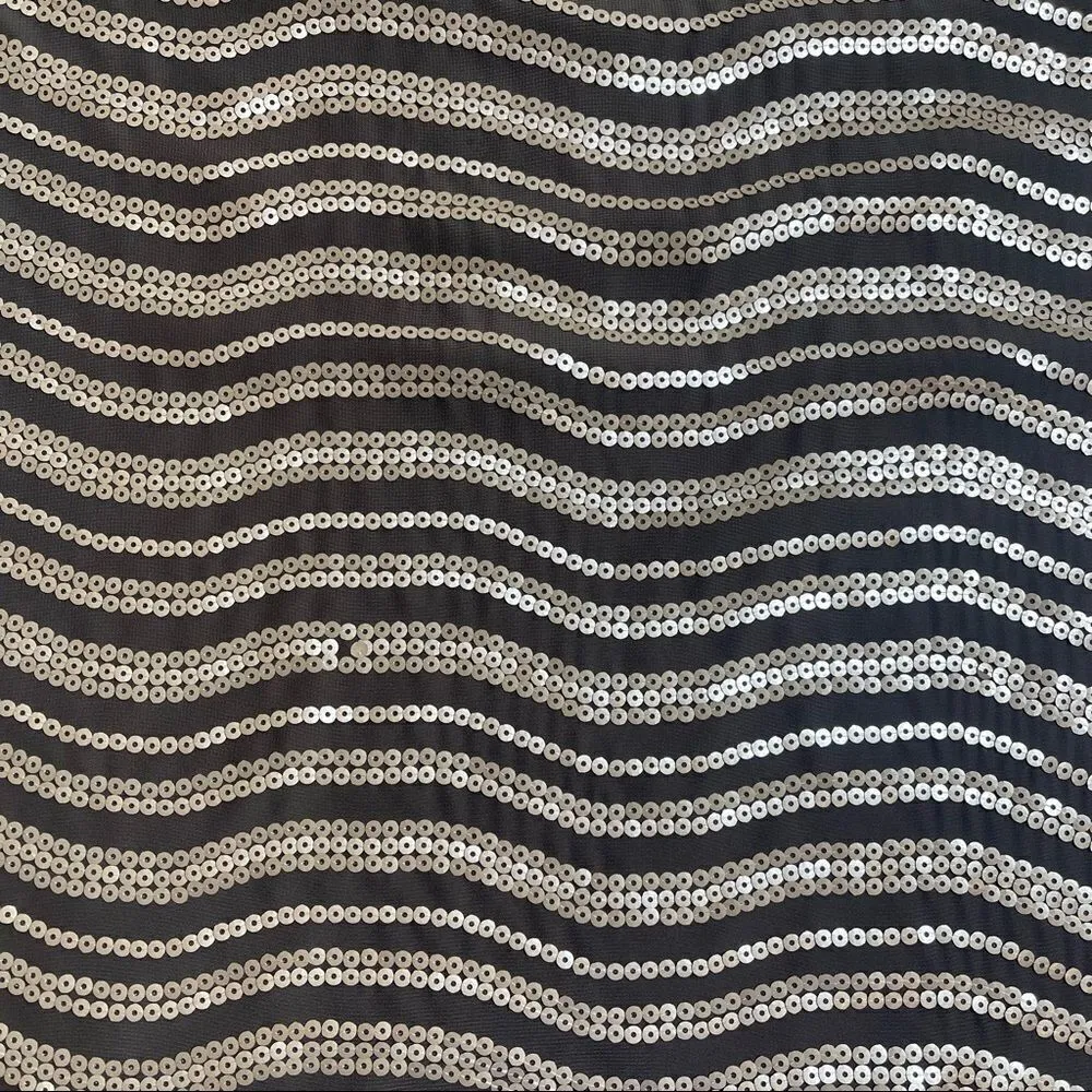 Soft Surroundings Brown Sequins Tunic Sleeveless Top | Mini Dress Size Medium - Image 9