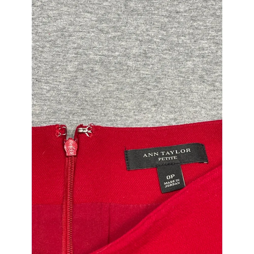 Women's  Red Pencil Skirt, Size 0P - Image 2