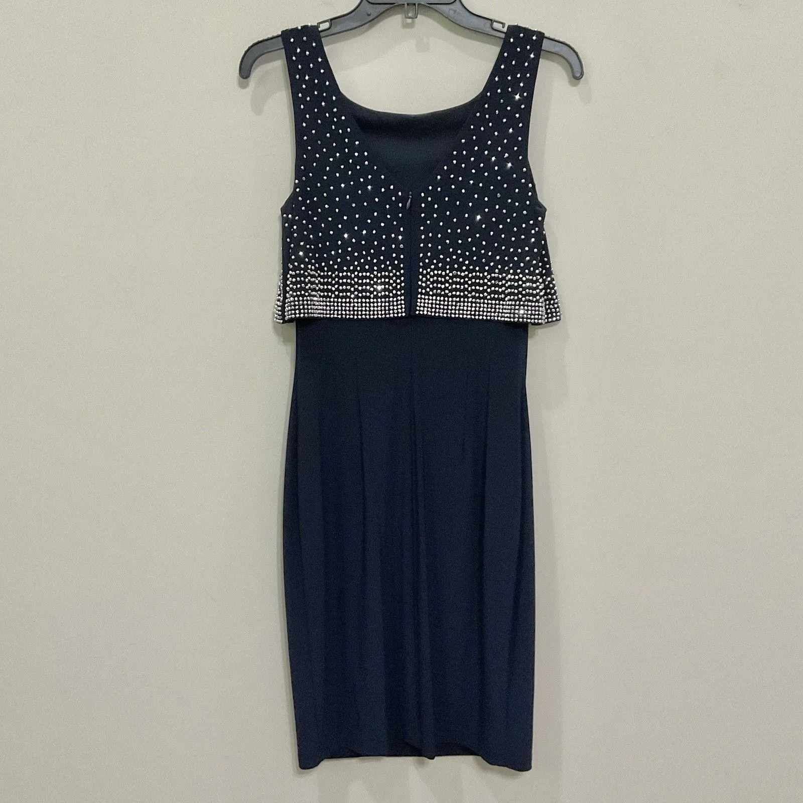 Joseph Ribkoff Navy Dress Sleeveless Cocktail Evening Sz 6 $254 - Image 5