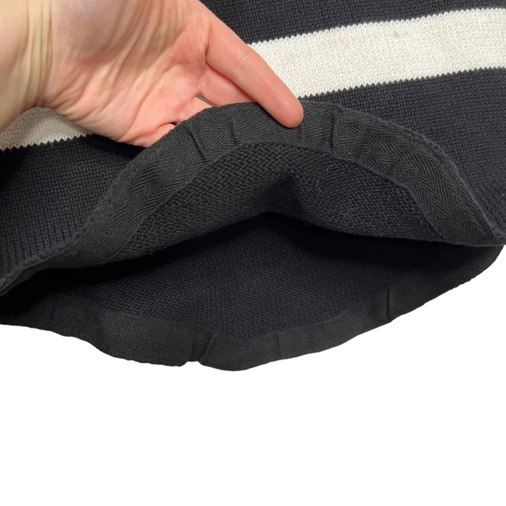 NWT Knitz  Black & White Striped Scarf Sweater Dress - Image 11