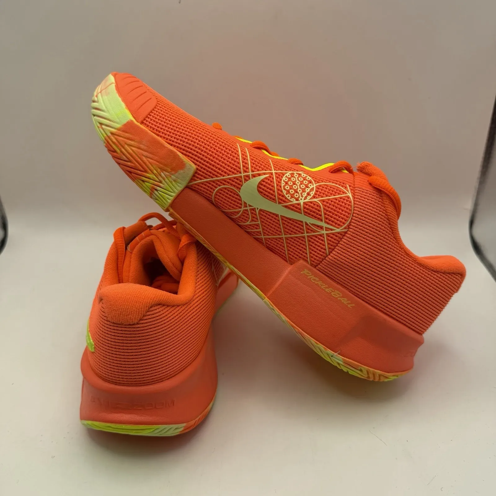 Nike Zoom Challenge Womens Size 7.5 Pickleball Shoes Orange Neon FQ4155 800 New - Image 6