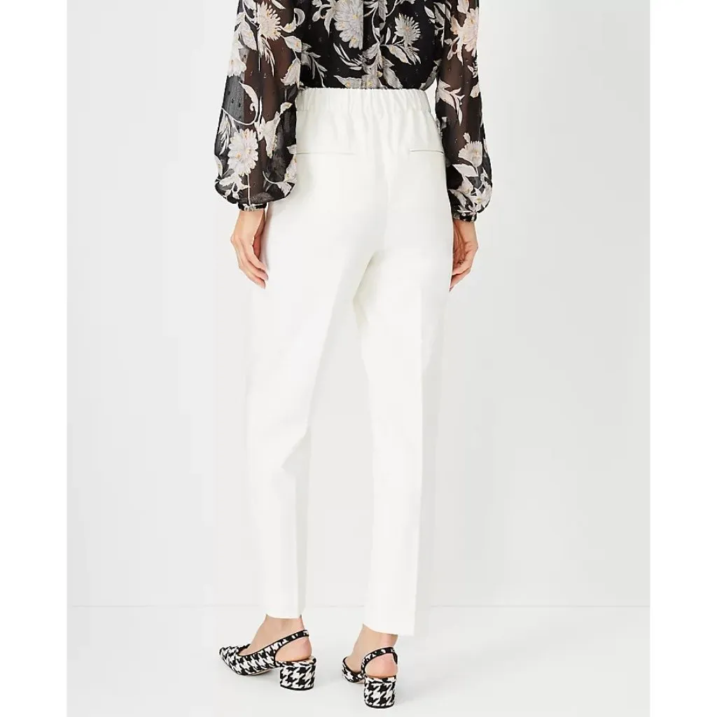NWT Ann Taylor Womens Petite Size Small SP White Eva Easy Ankle Dress Pant NEW - Image 2