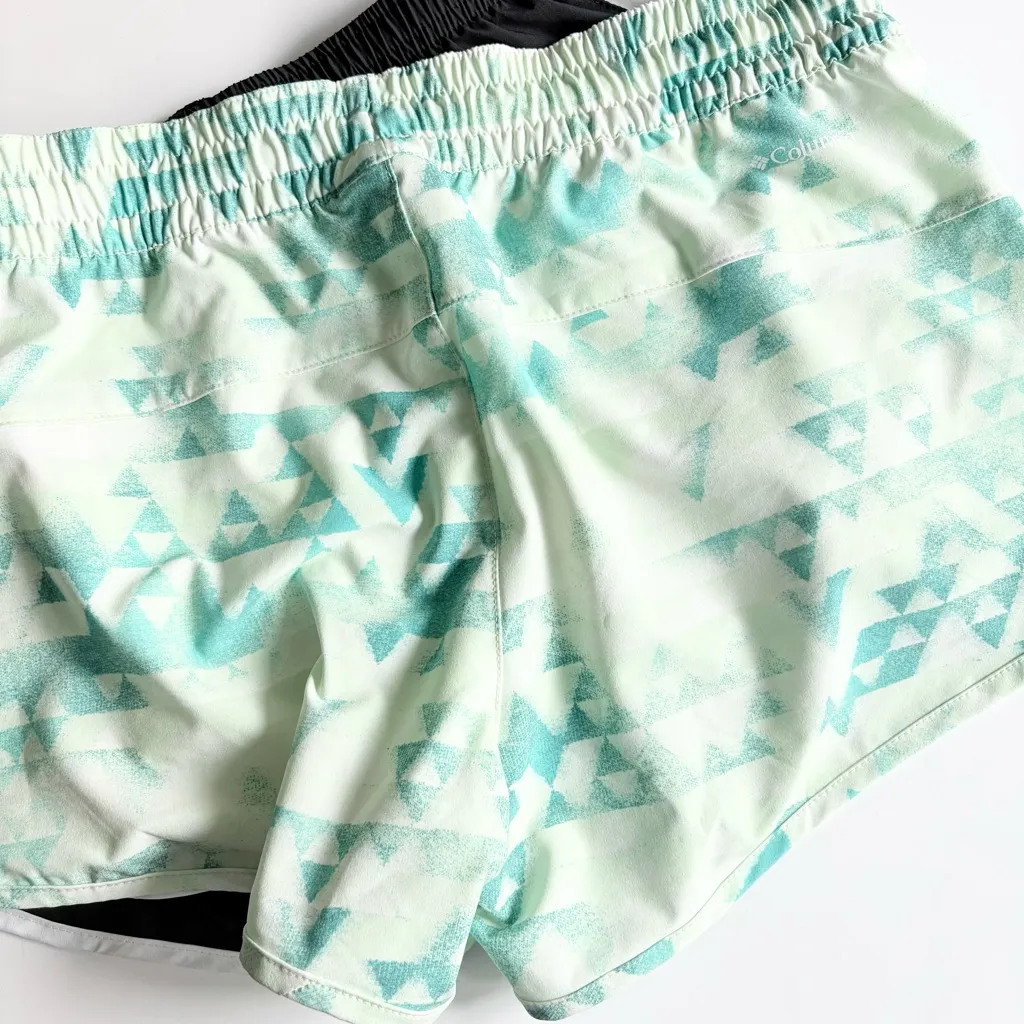 Nike Black and Mint Columbia Patterned Shorts - Image 3