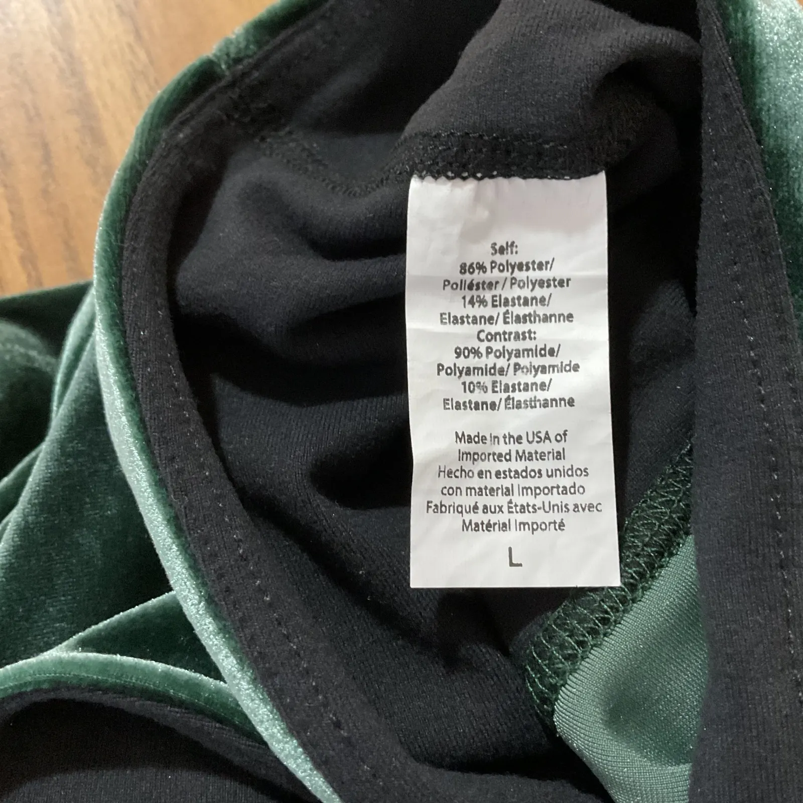 Beyond Yoga Velvet Motion High Waisted Leggings Deep Green Size L - Image 4