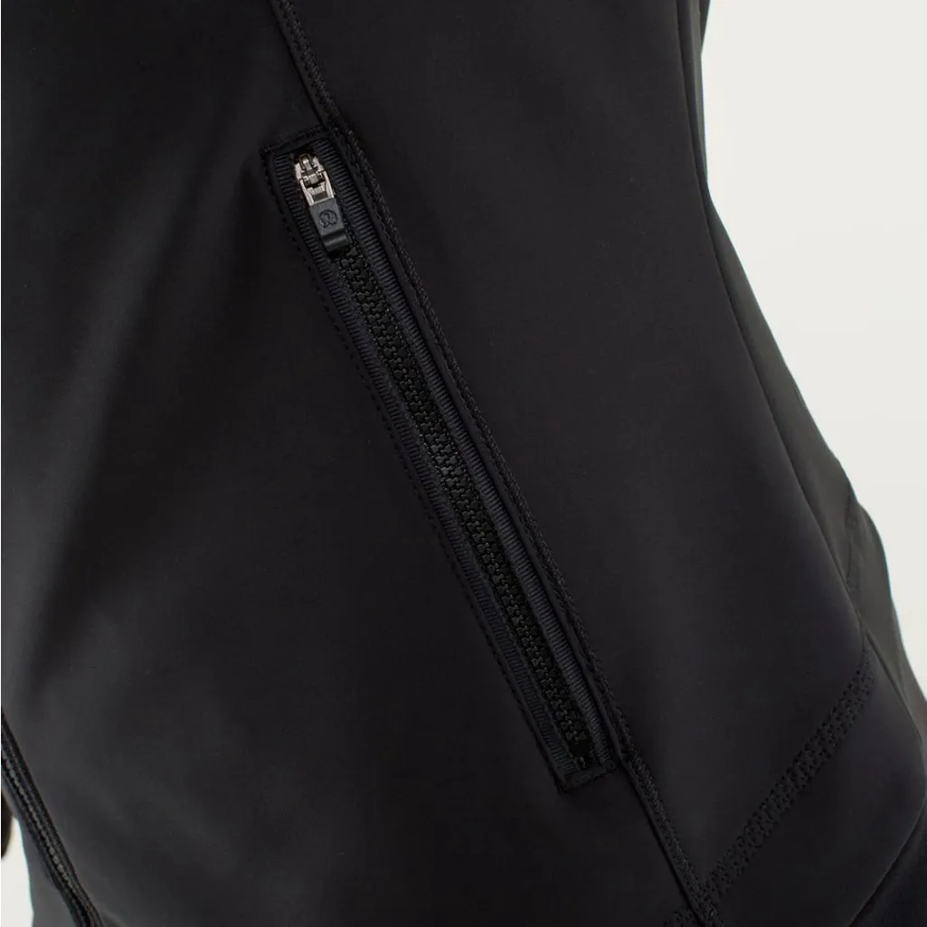 Lululemon Women's BLACK Keep It Up Hooded Full-Zip LS Softshell jacket coat 8 - Image 10