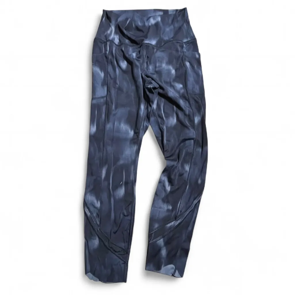 Women's Blue Patterned Leggings Size L - Image 5