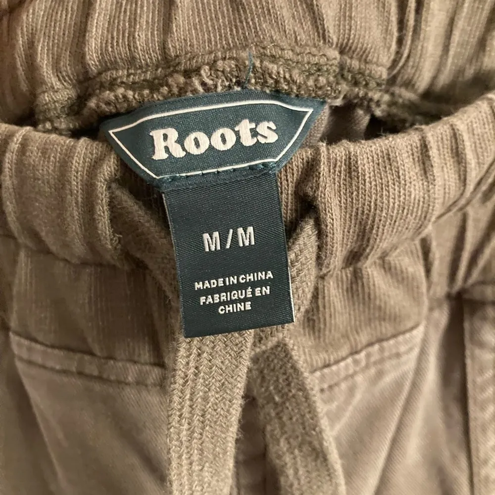 Roots Cotton Lyocell Blend Joggers - Dark Olive Green Size M - Image 3