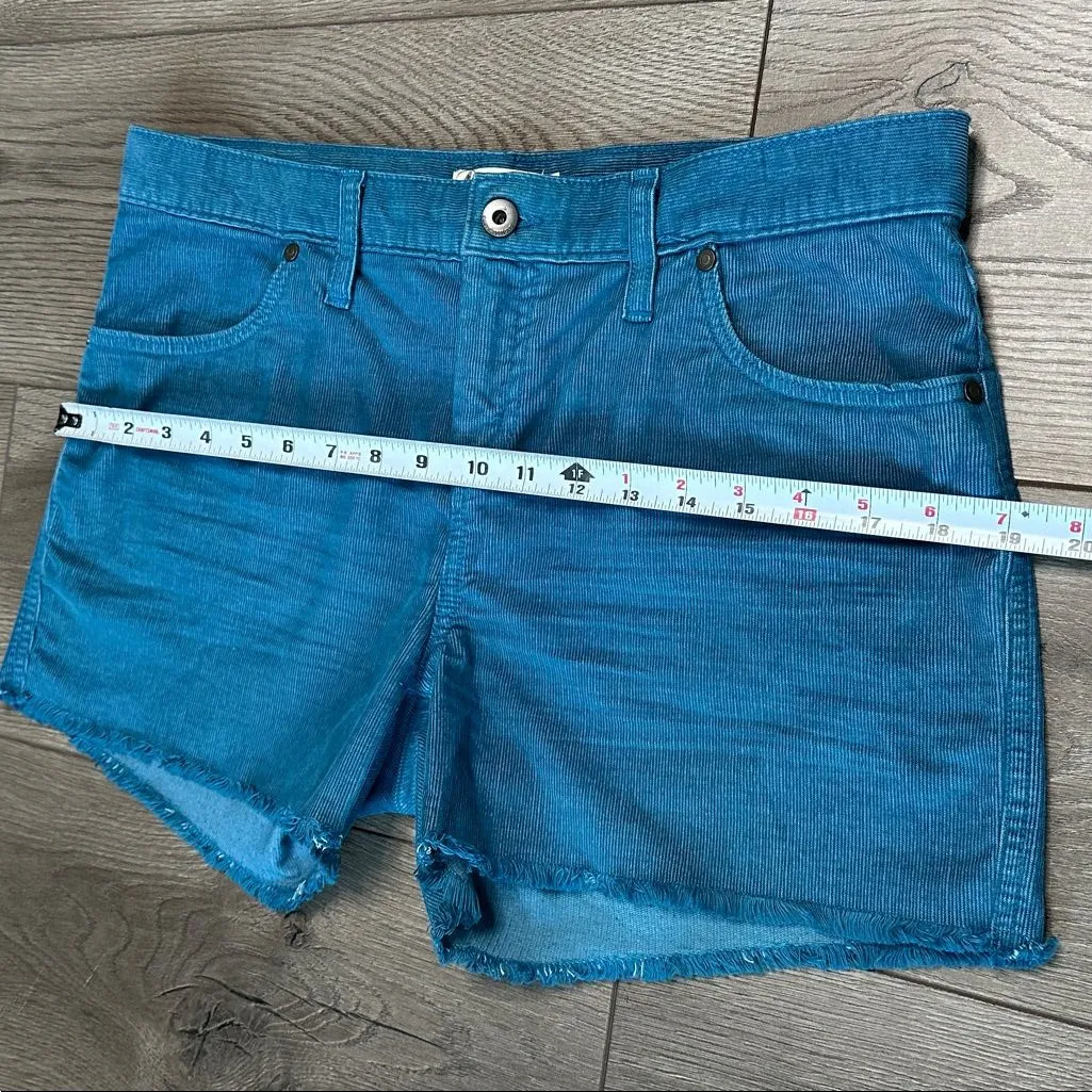 Carve Designs Oahu 4” Relaxed Boyfriend Corduroy Blue Shorts Size 6 - Image 7