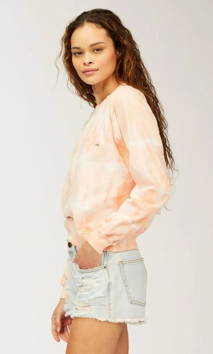 Sun shrunk tie dye crewneck sweatshirt small NWT - Image 2