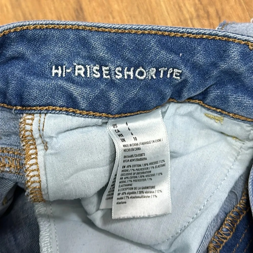 Outfitters Women's Blue Shorts Hight Rise Sz 6 Stretchy - Image 5