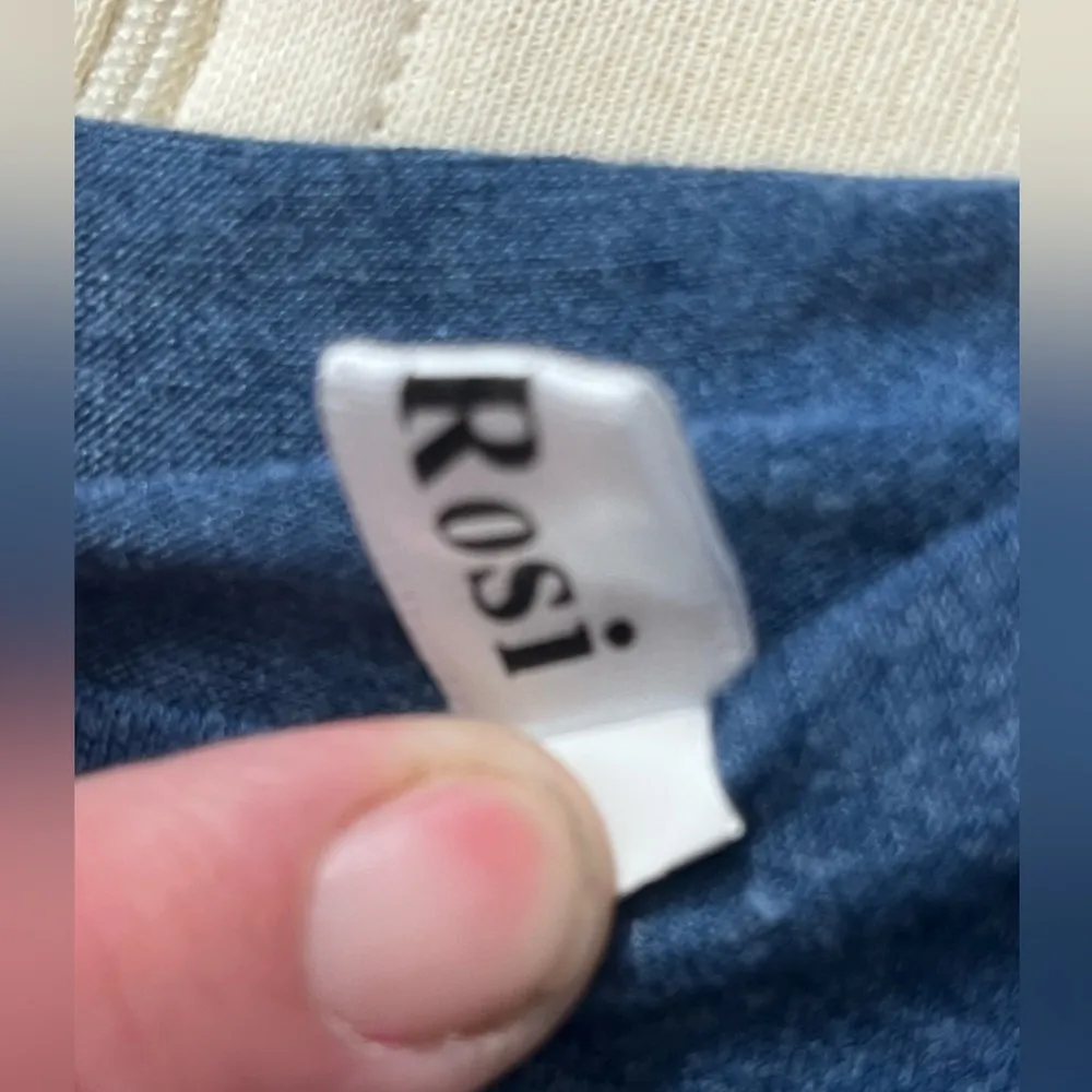 Leo Rossi‎ Women’s Long Sleeve Shirt Blue Cold Shoulder Cut Out Top Size Small - Image 8