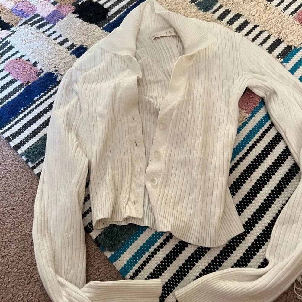 Meshki  small cream button down - Image 5