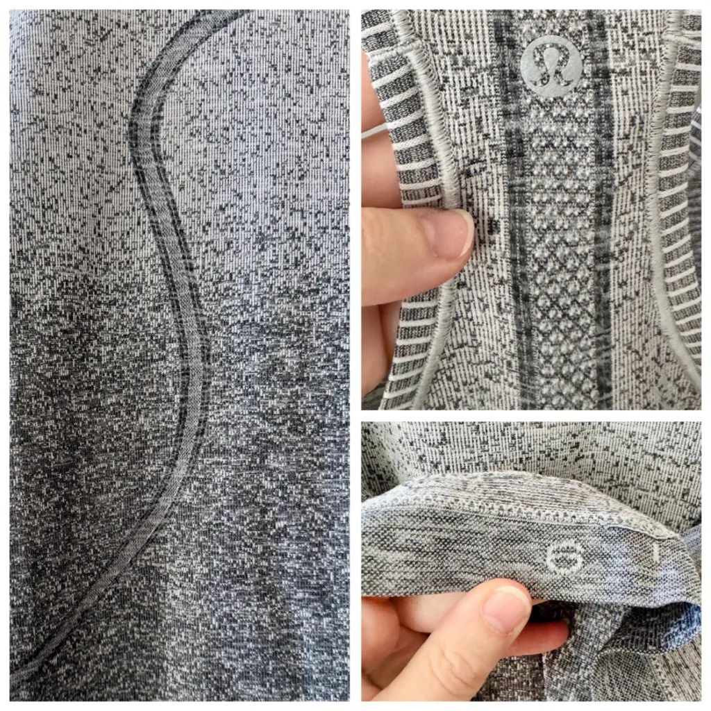 Lululemon Athletica Swiftly Tech Racerback Tank, White / Dark Cast (Ombre) sz. 6 - Image 15