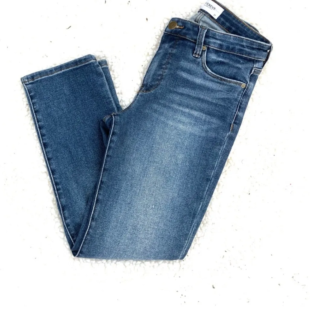 Evereve The Ever Straight High Rise Fit Jeans Size 27 - Image 9