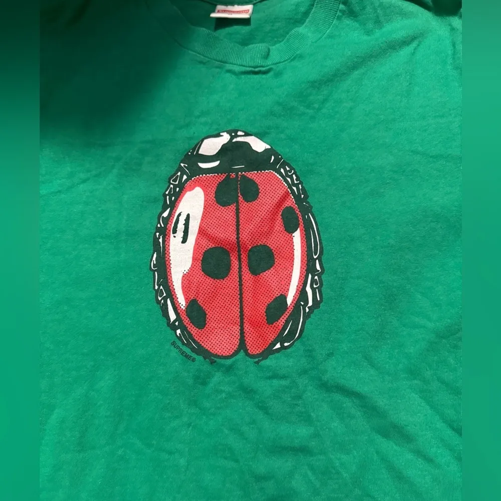 Supreme homemade ladybug‎ tshirt Green Size M - Image 2