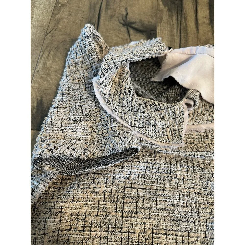 Postmark by  Women’s Tweed Thornburgh Pink Tan Top Shirt Blouse XS - Image 10