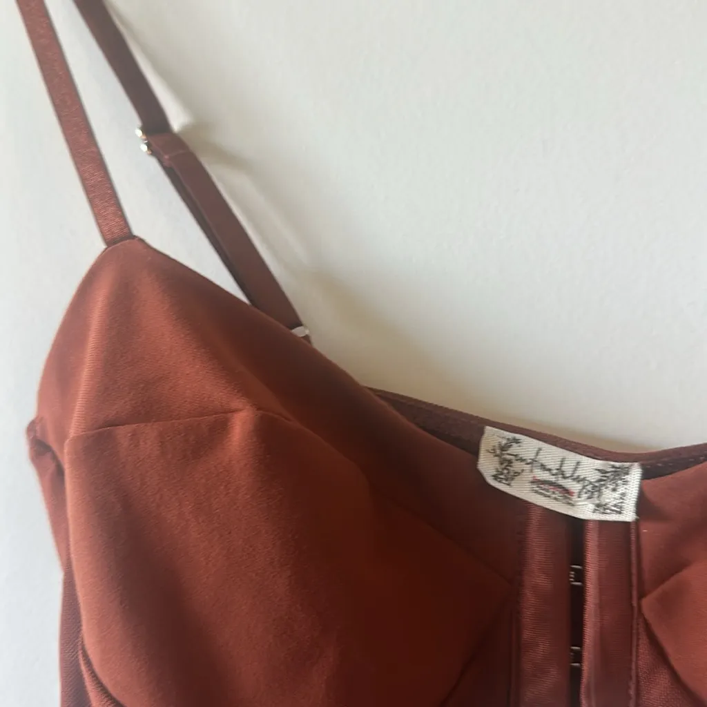 Free People Night Rhythm Corset Bodysuit - Image 4