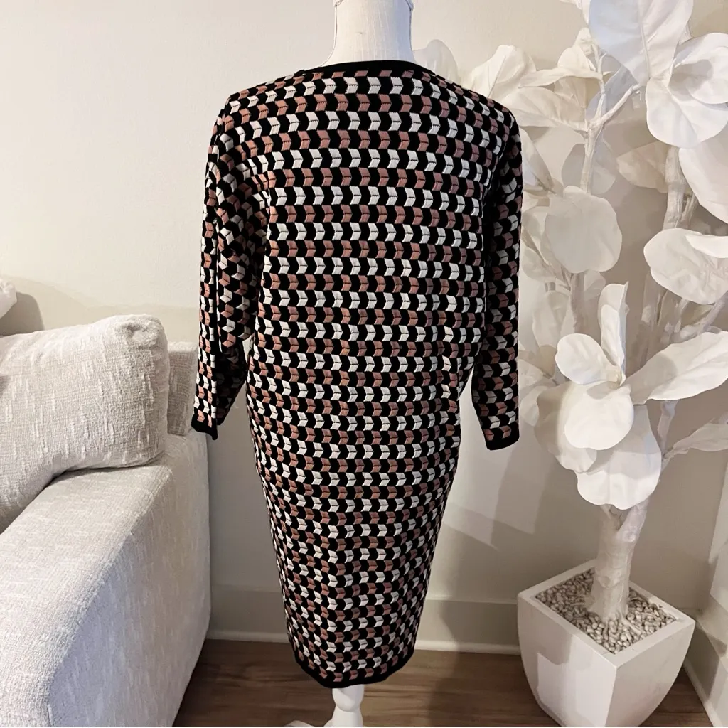 M Missoni Patterned Knit Long Multicolor Cardigan - Image 4