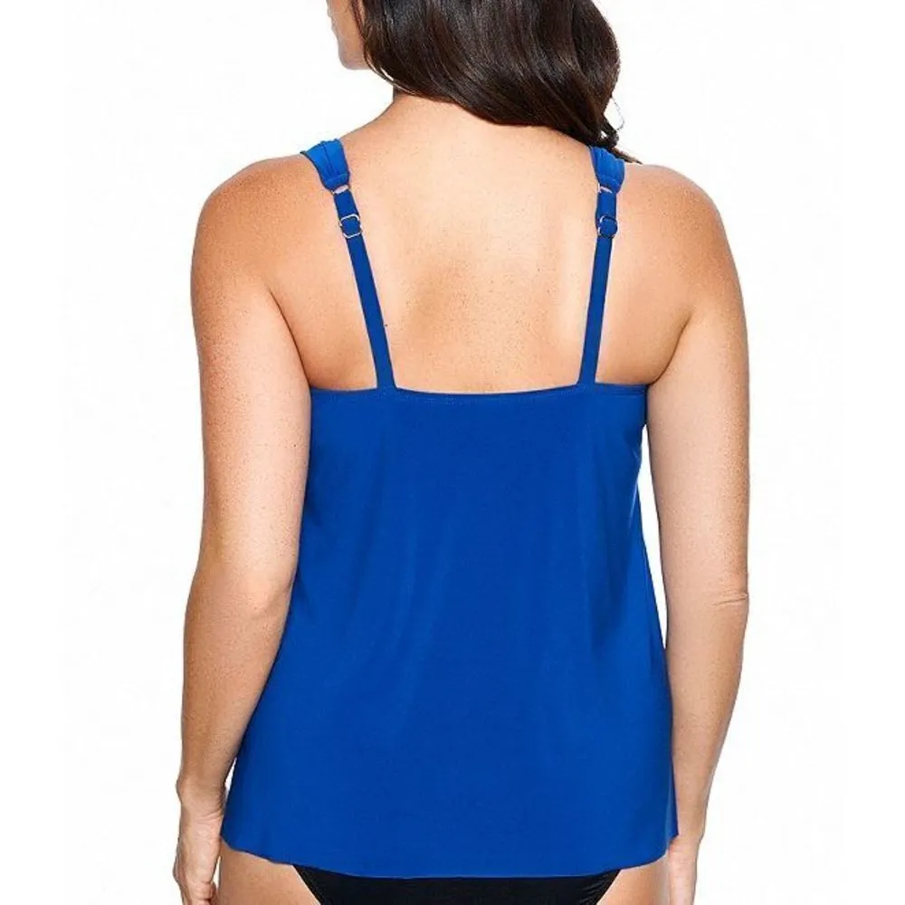 New. Miraclesuit blue tankini top. Size 10 - Image 5