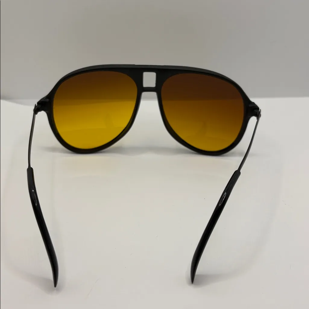 Vintage AMBERVISION AVIATOR DESIGNER SUNGLASSES TAIWAN As Seen On TV EUC Black - Image 5