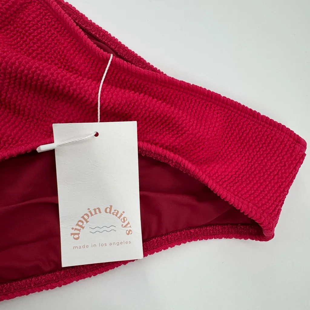 Dippin Daisys Women's Siren Scrunch Fabric Swim Bottoms Size Large NWT - Image 7