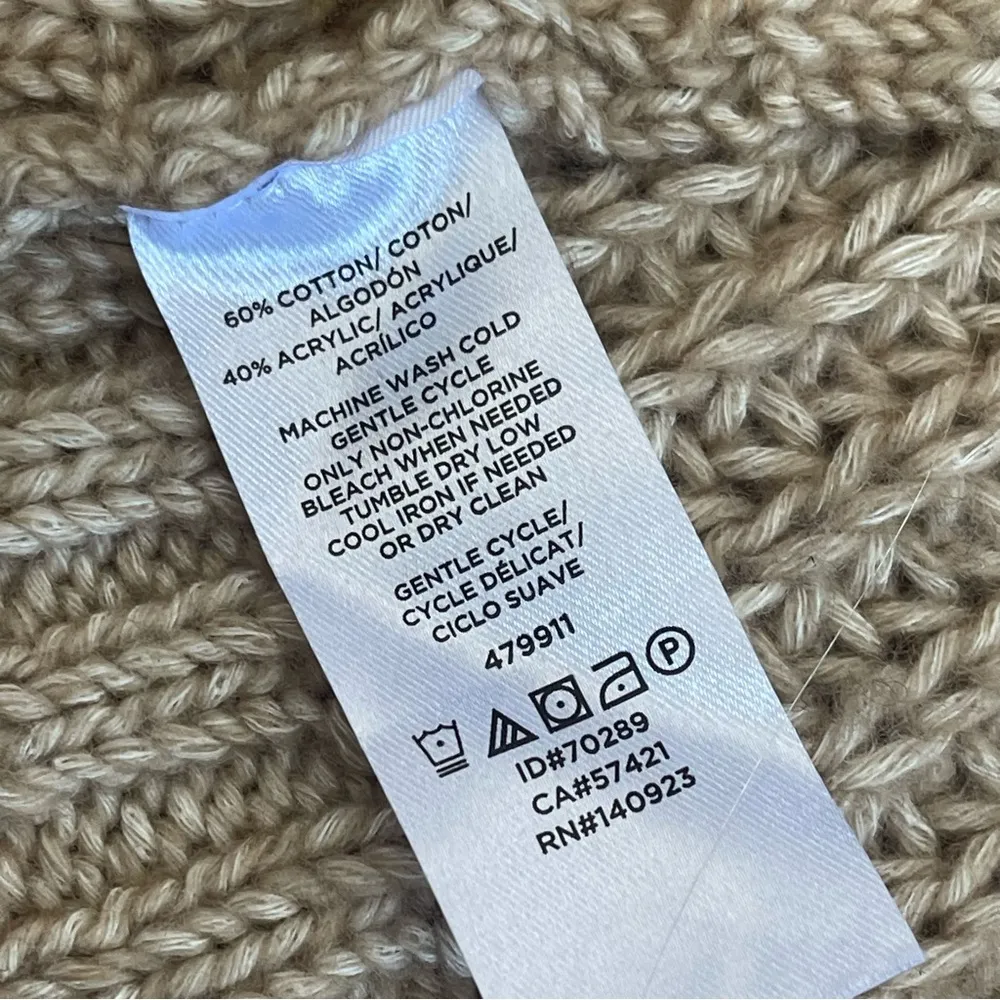 Lou & Grey Women Ribbed Knit Long Cardigan Pockets Oversized Slouchy Casual Sz 8 - Image 9