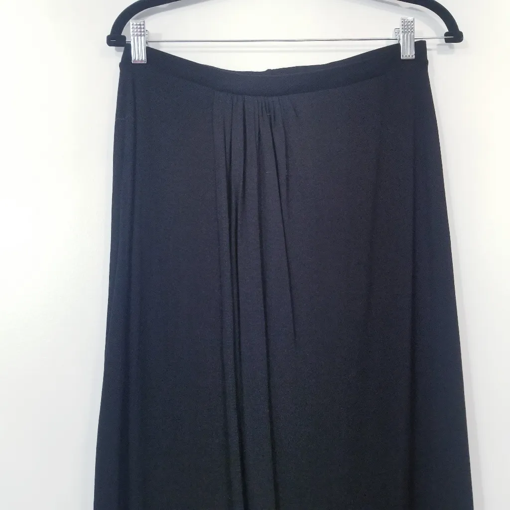 ASOS Design Black Maxi Skirt With Front Slit Pull On - Image 4