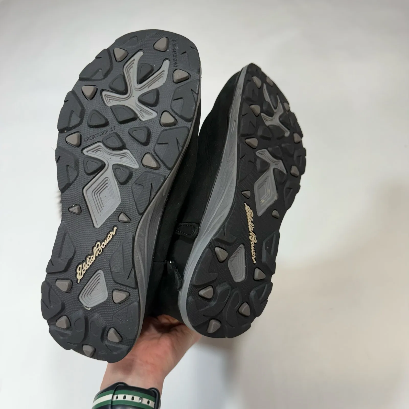 Eddie Bauer Women's 0098-100
Black Faux Suede Tall Winter
Boot Faux Fur size 7.5 - Image 6