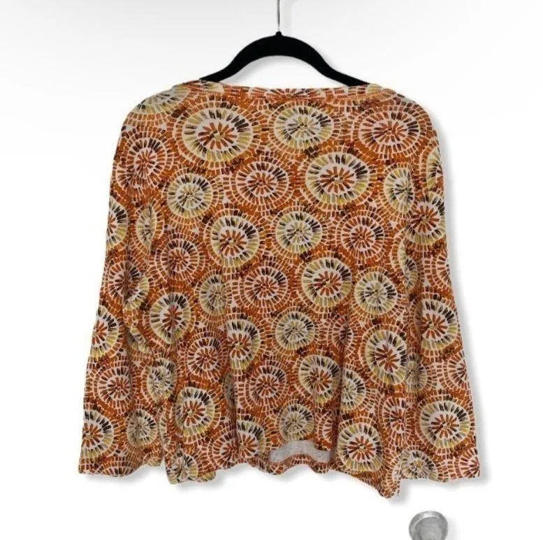 Rafaella button front abstract blouse - Image 3