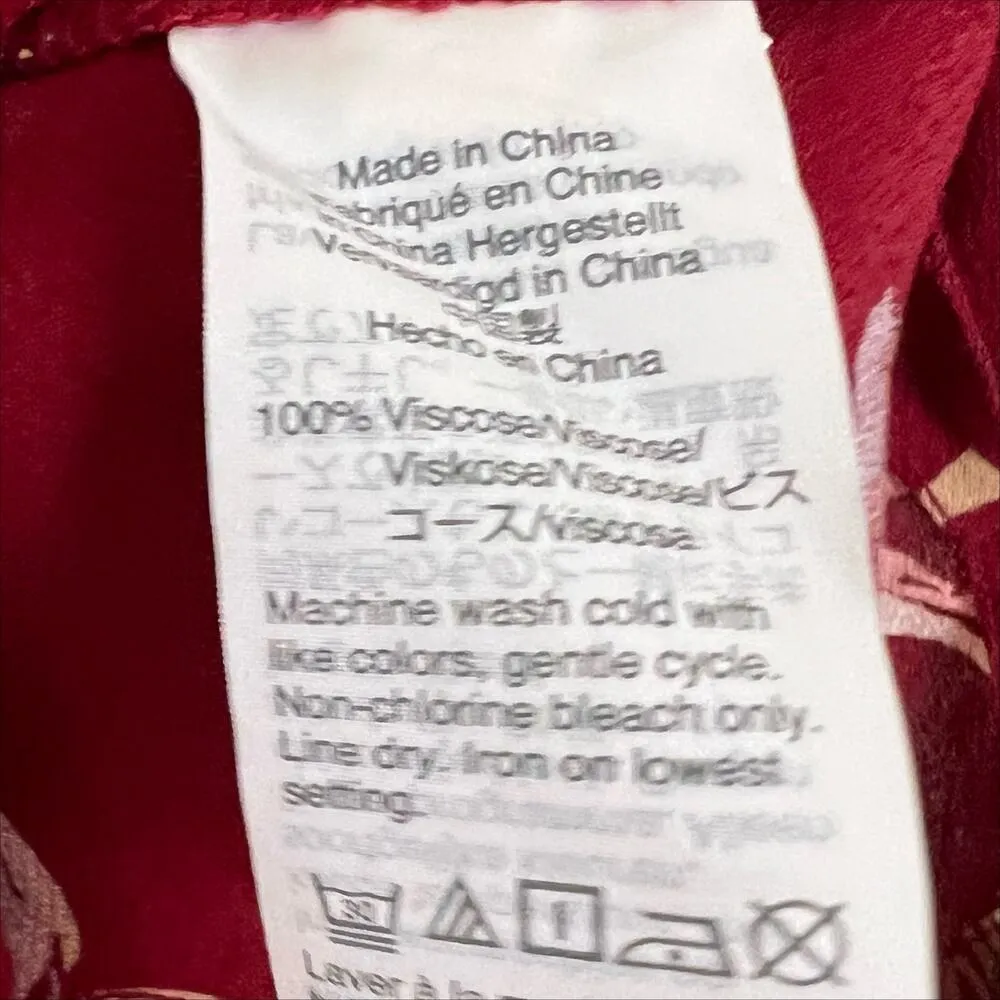 Madewell Novel Mini Shift Dress in Bird of Paradise Red Size Small - Image 6