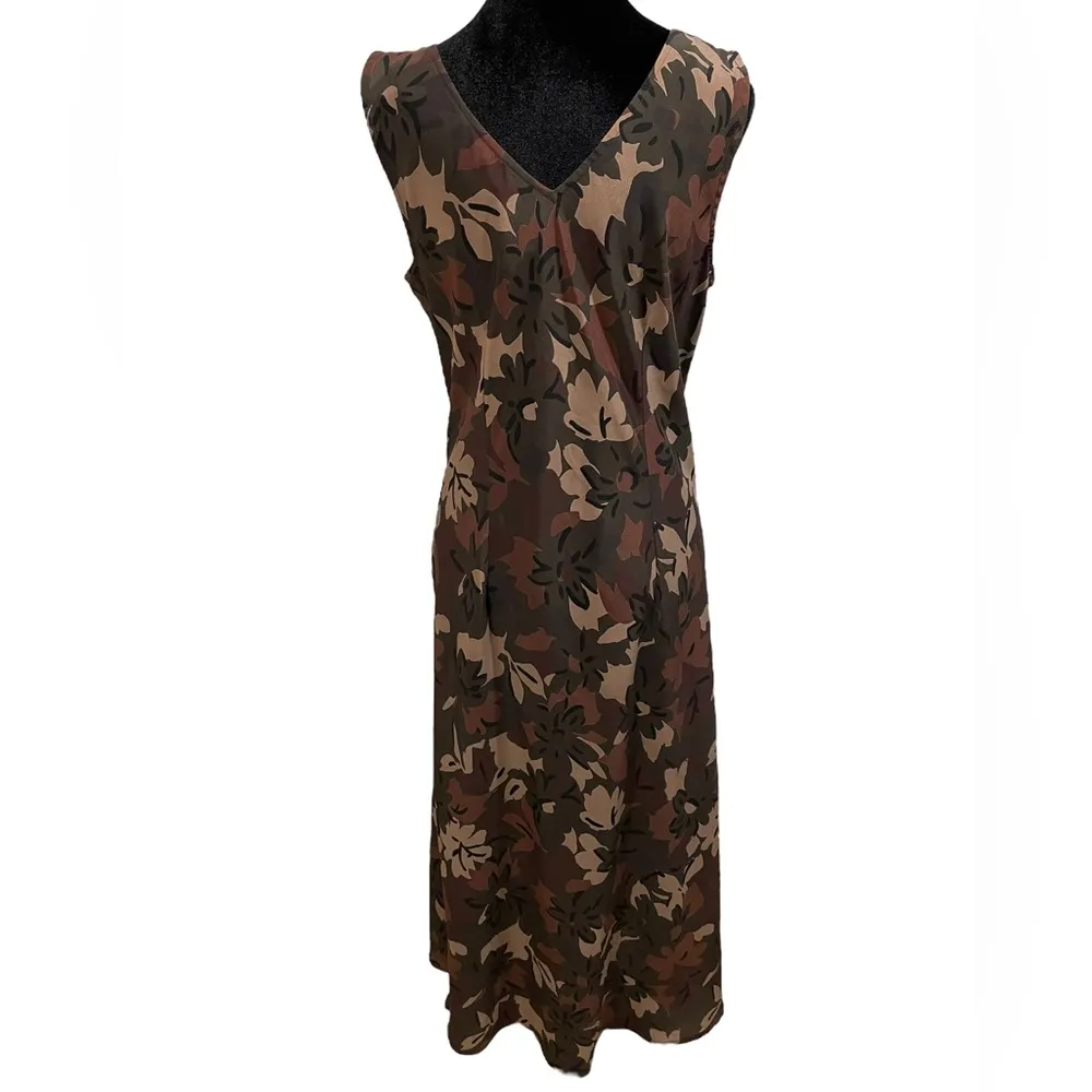 Venezia Vintage Woodland Grunge Whimsygoth Psychedelic Artsy Floral Maxi Dress Size 14 - Image 5