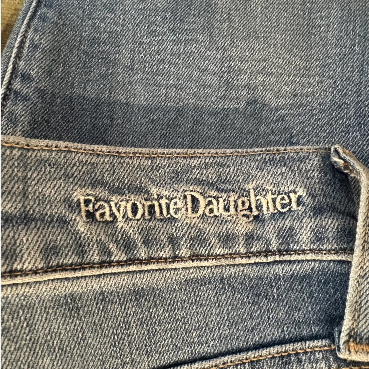 Favorite Daughter Valentina Super High Rise Tower Jean with Slit Size 23 Blue - Image 10