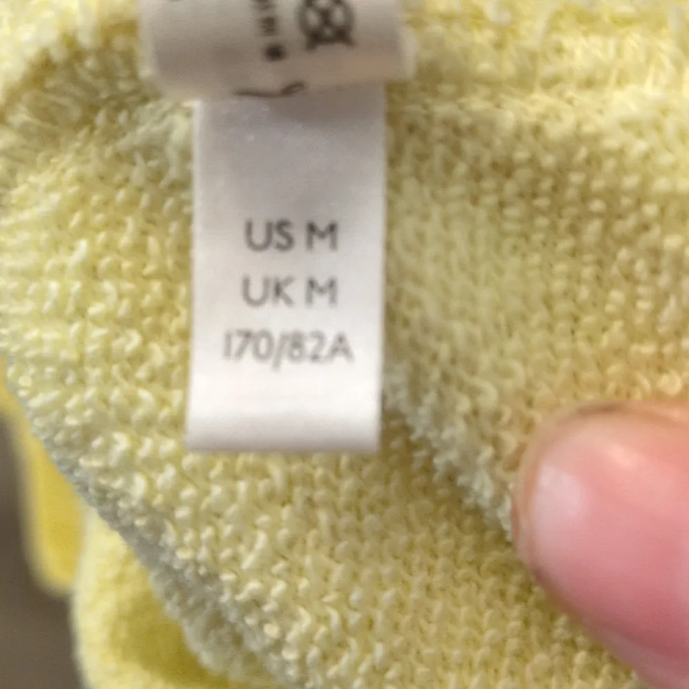 Free people starfruit yellow terry cloth shorts size medium - Image 6