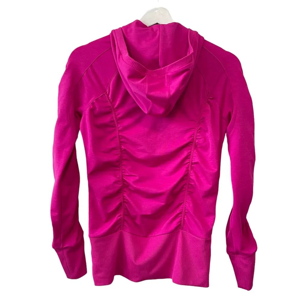 Athleta Neon Pink Circuit Rushed Full Zip Hoodie Jacket XS - Image 6