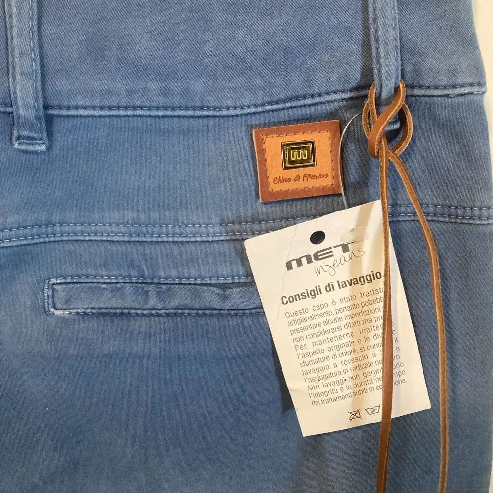 MET Chino & Friends women's size 26 stretch washed blue fit & loose chinos 28x29 - Image 3