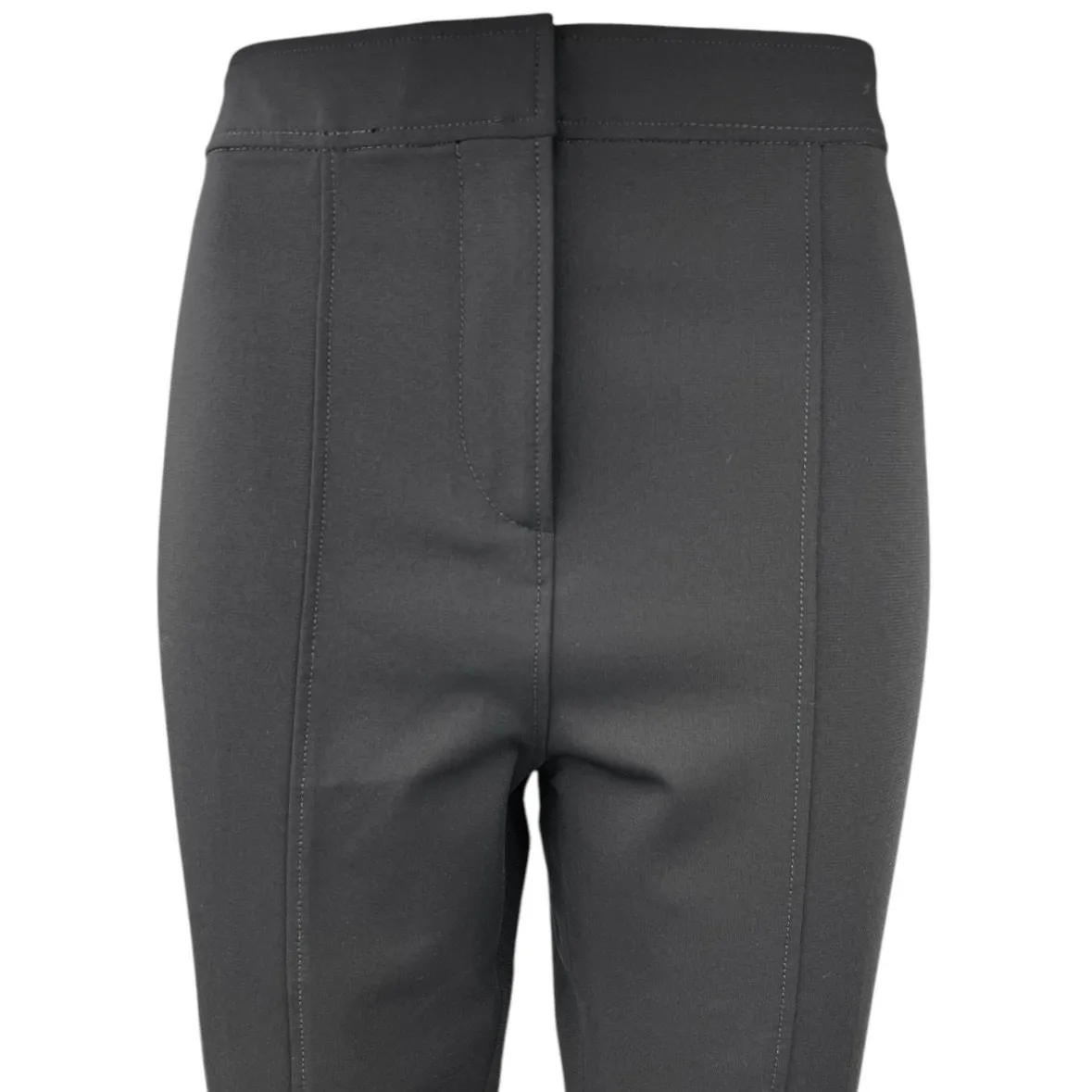 Altuzarra Women's Black High Waist Pintuck Tapered Skinny Ankle Trouser Pants 42 - Image 4