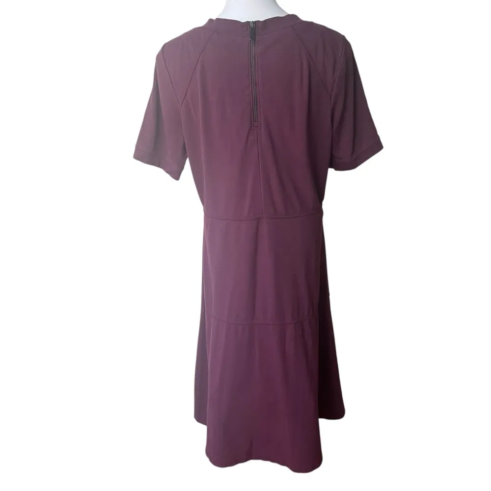 Athleta Chianti Red En Route Ponte Fit & Flare Tennis Dress, Sz Large Tall - Image 7