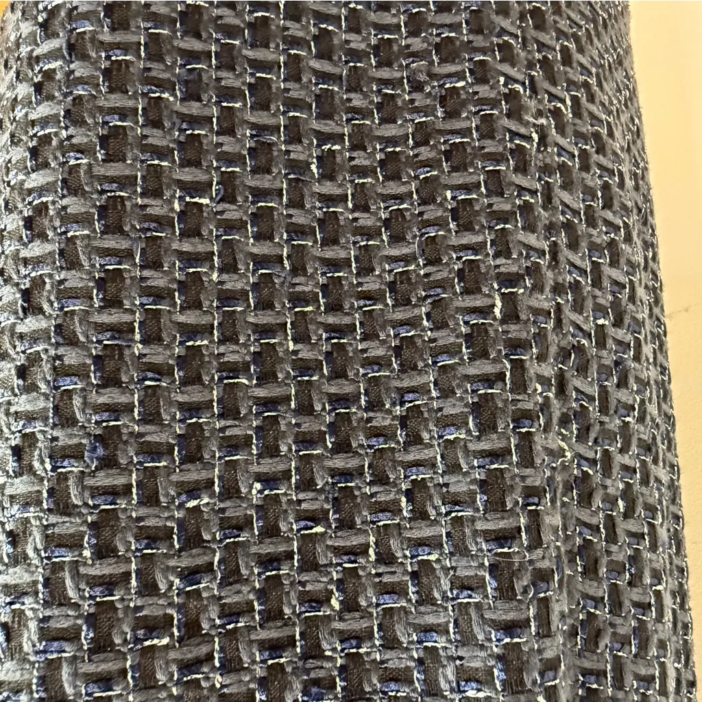 Banana Republic Sheath Dress V-Neck Black Top Navy Plaid Skirt Women’s Size 10 - Image 8